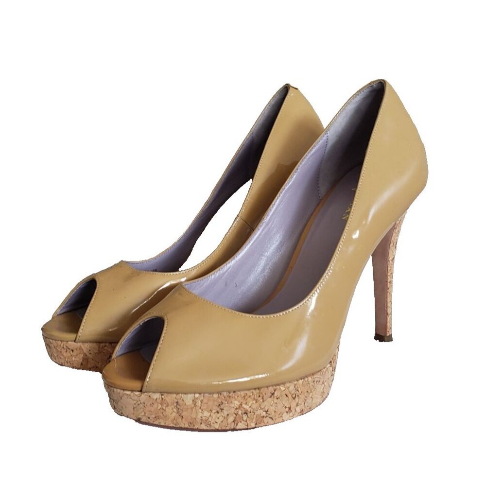 Cole Haan Mariela Air O.T Patent tan camel Pump Heels Women's Size 10 B